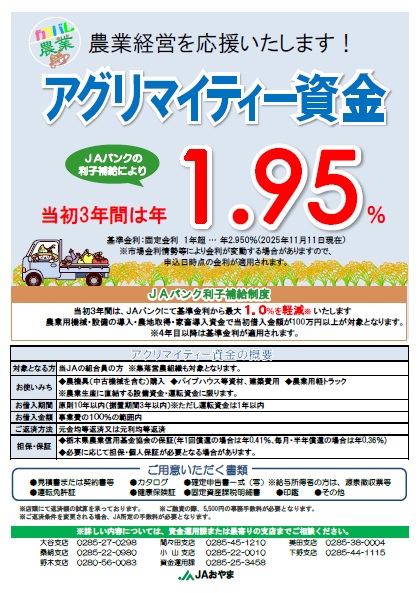 アグリマイティー資金