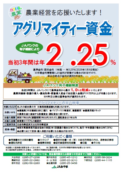 アグリマイティー資金