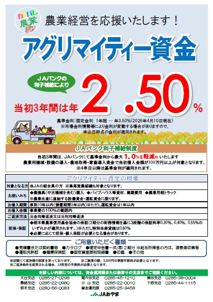 アグリマイティー資金