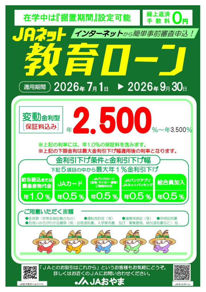 JAネット教育ローン
