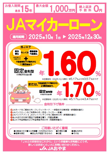 ＪＡマイカーローン