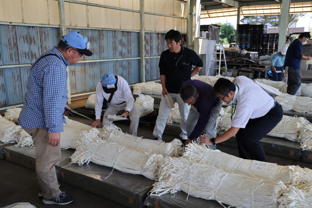 かんぴょう入札会